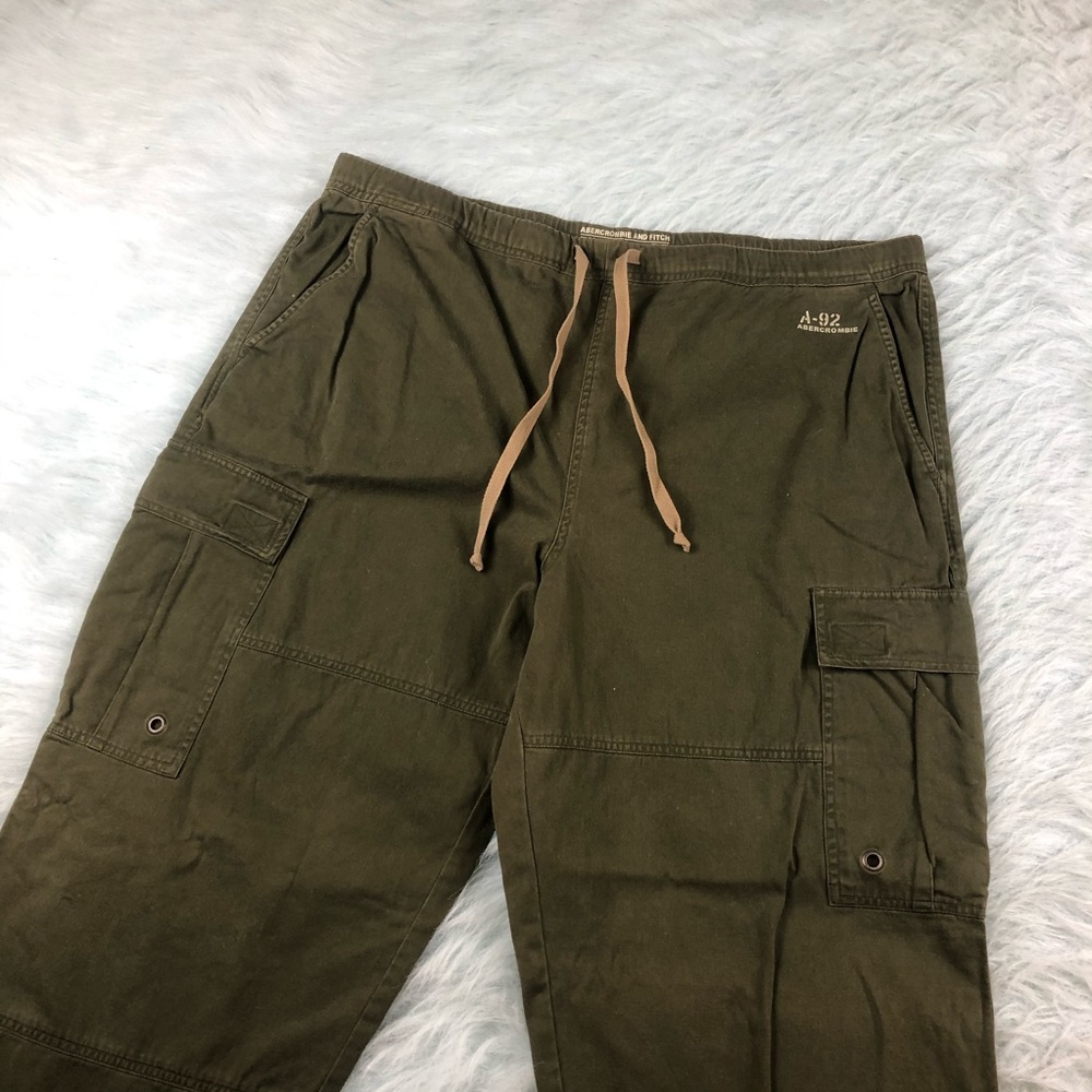 Abercrombie & Fitch Cargo Pants Men’s XL Green - Picture 2 of 8
